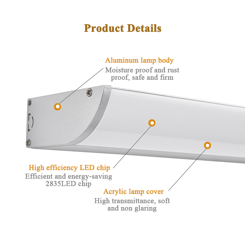 Hongsheng Hoshaem LED Mirror المصباح الأمامي مضاد للماء ضوء تمديد وتوسيع الحمام مكياج ملء الضوء 6W 8W IP44 مصنع مصباح الجدار 4
