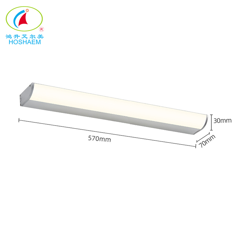 Hongsheng Hoshaem LED Mirror المصباح الأمامي مضاد للماء ضوء تمديد وتوسيع الحمام مكياج ملء الضوء 6W 8W IP44 مصنع مصباح الجدار 7