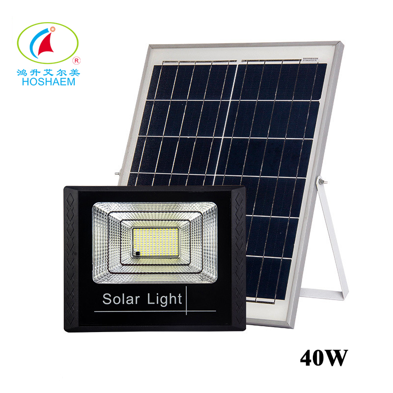مصابيح LED تعمل بالطاقة الشمسية من Hongsheng HOSHAEM مع جهاز تحكم عن بعد للاستخدام الخارجي ومصنعة للإضاءة المقاومة للماء 5