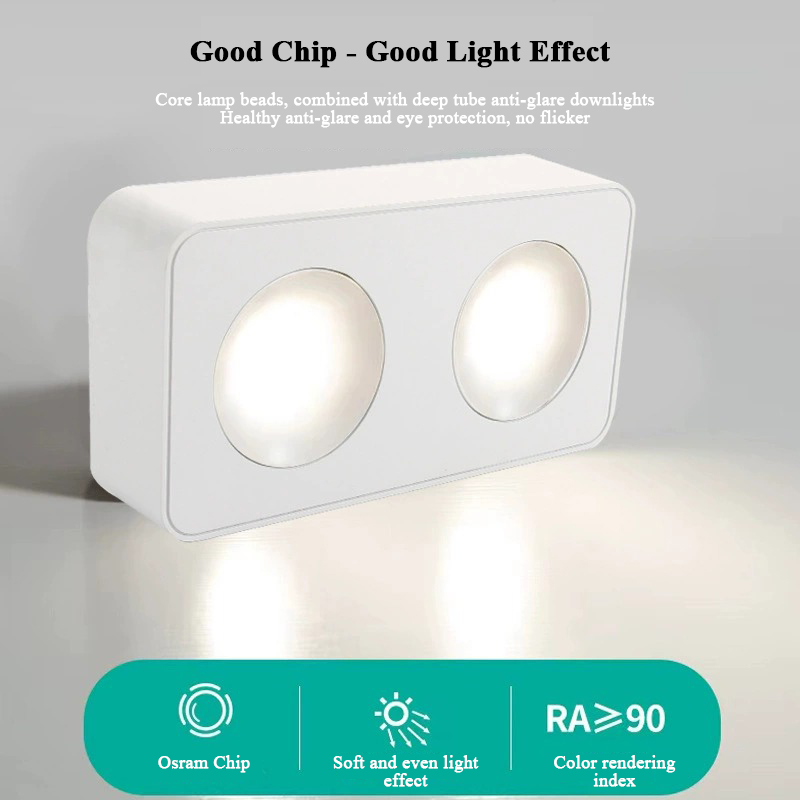 Hongsheng HOSHAEM Square Surface Mounted Down Light COB 7W 9W 12W 15W Spotlight Commercial Home Decor Ceiling Downlight Manufacturer 2