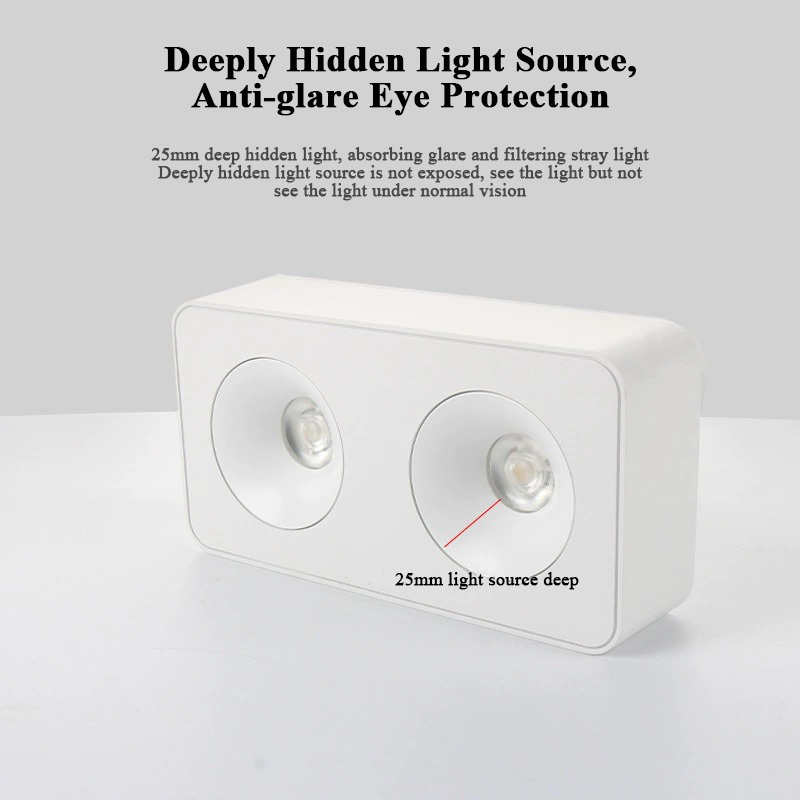 Hongsheng HOSHAEM Square Surface Mounted Down Light COB 7W 9W 12W 15W Spotlight Commercial Home Decor Ceiling Downlight Manufacturer 4