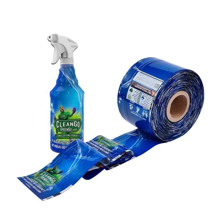 Factory direct custom printing heat pvc pet shrink sleeve label for plastic water label 1