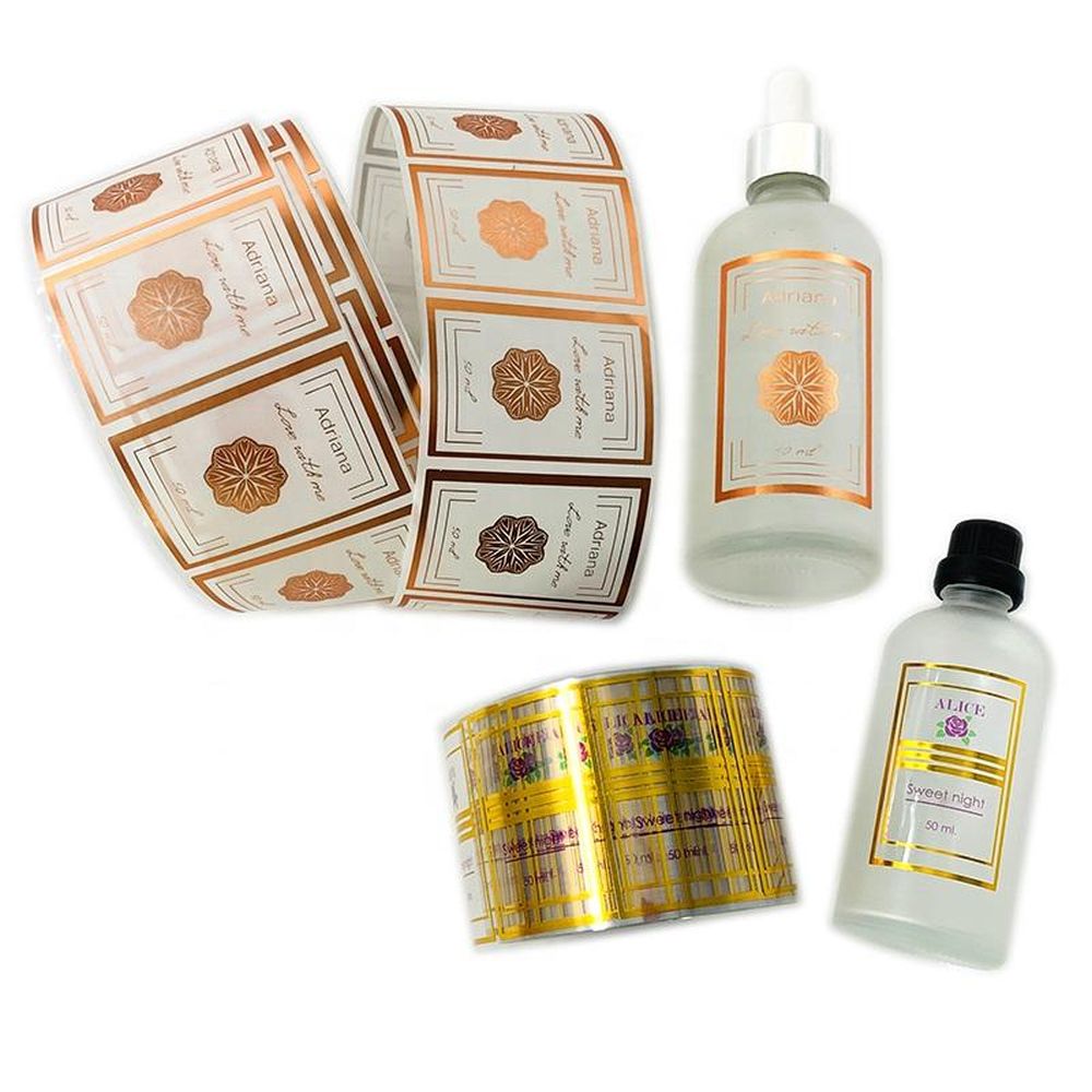 Custom Logo Printing Adhesive Bottle Label Sticker