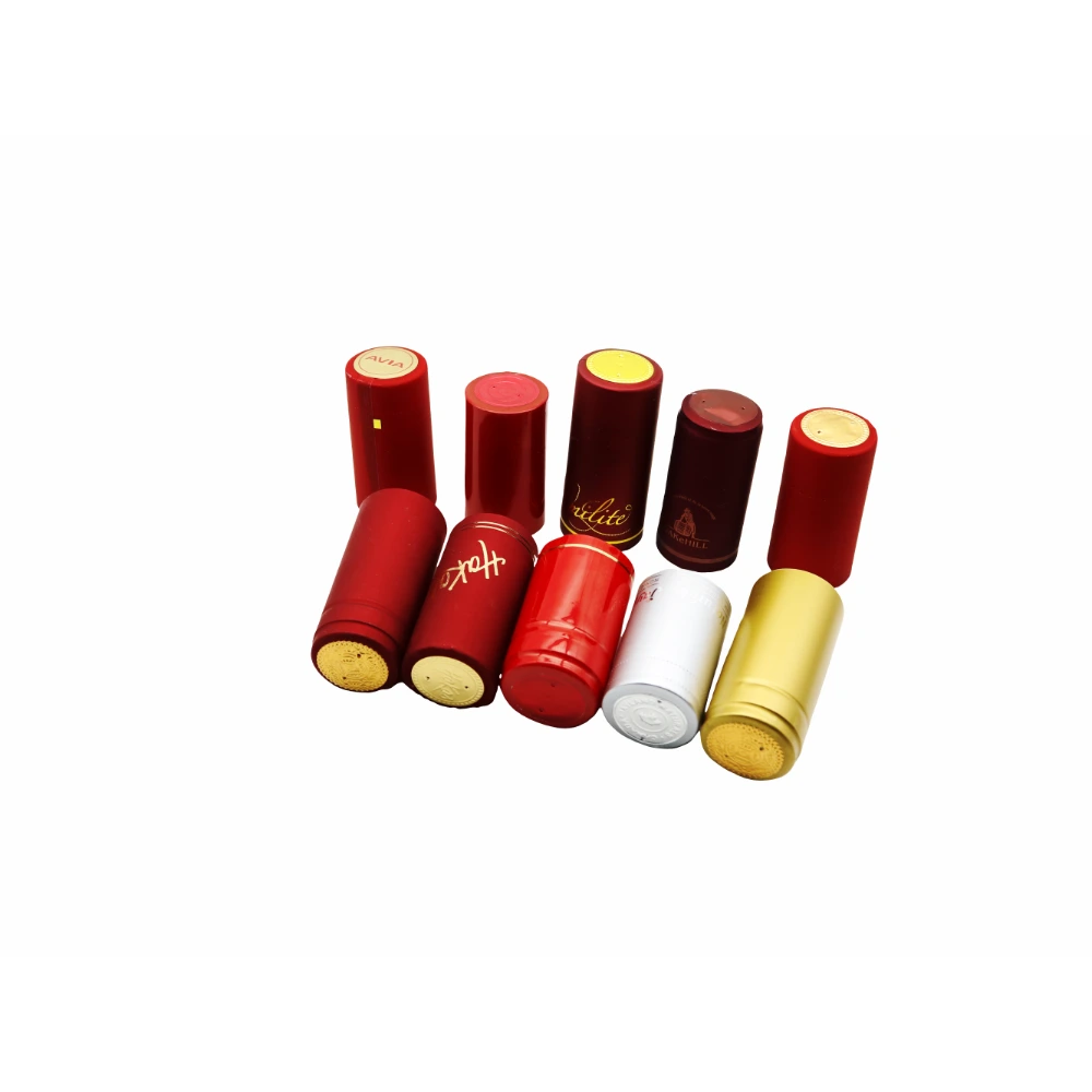 Customizable PVC Heat Shrink Caps and Seals for Champagne Wine and Liquor Bottles with Tear Stripe 1