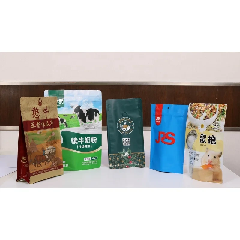 Reusable Custom Printing Stand Up Ziplock Pouch Mylar Plastic Food Bag Pouch 1
