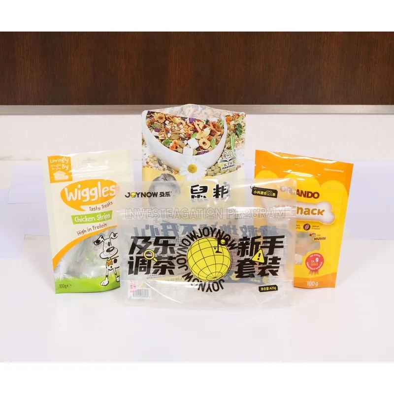 High Quality Snack Coffee Bag Reusable Stand Up Zip Lock Plastic Bag with Windows 1
