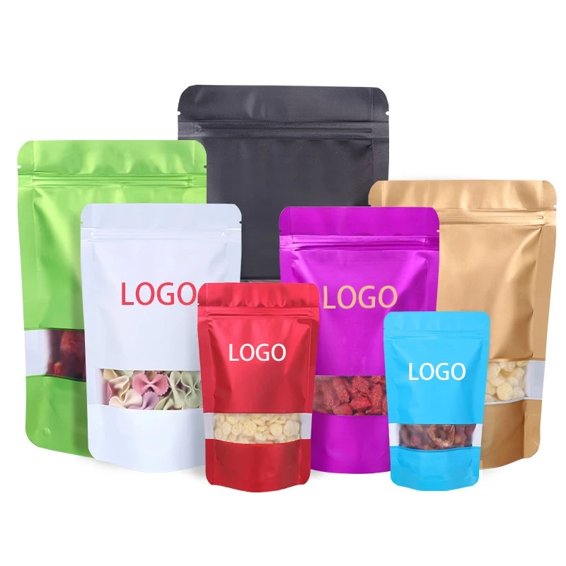 شعار مخصص الوقوف الحقيبة Ziplock الغذاء بالجملة كيس التغليف البلاستيكية القابلة للتحلل 1