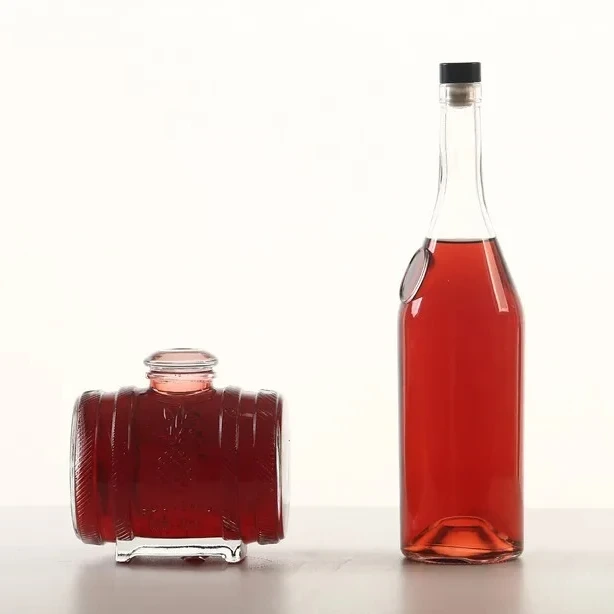 Factory Direct Custom Glass Bottle For Alcoholic Beverages Oil Essential Juice Glass Bottles 1
