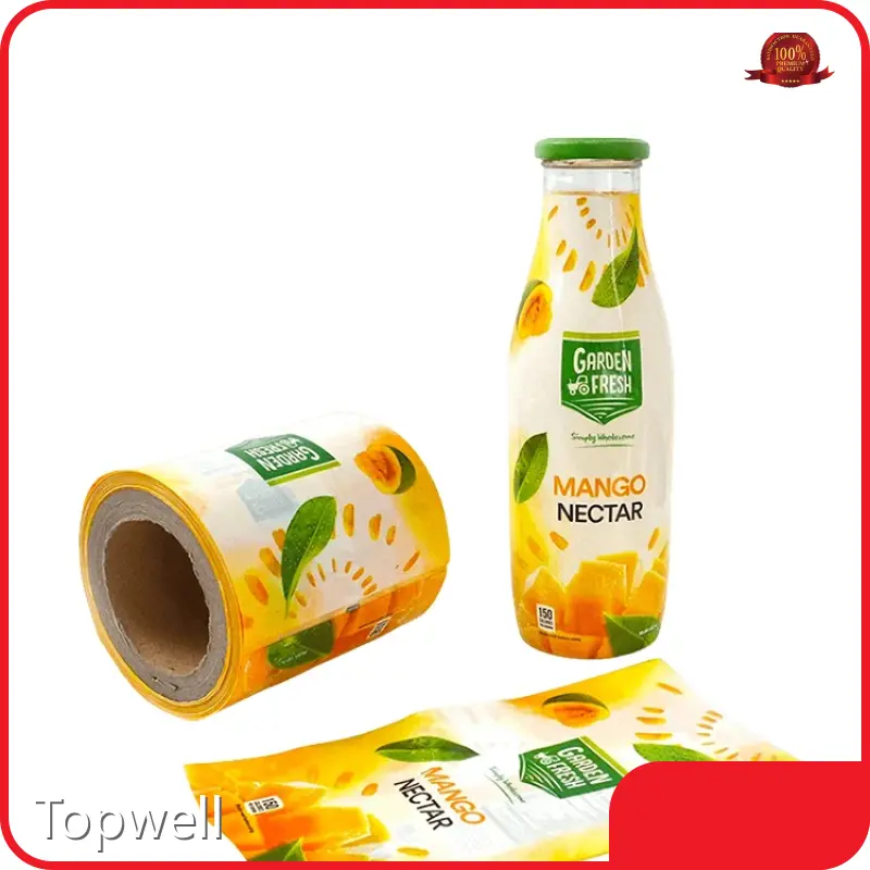 Custom Shrinkable Labels Bottled Beverage Topwell 1