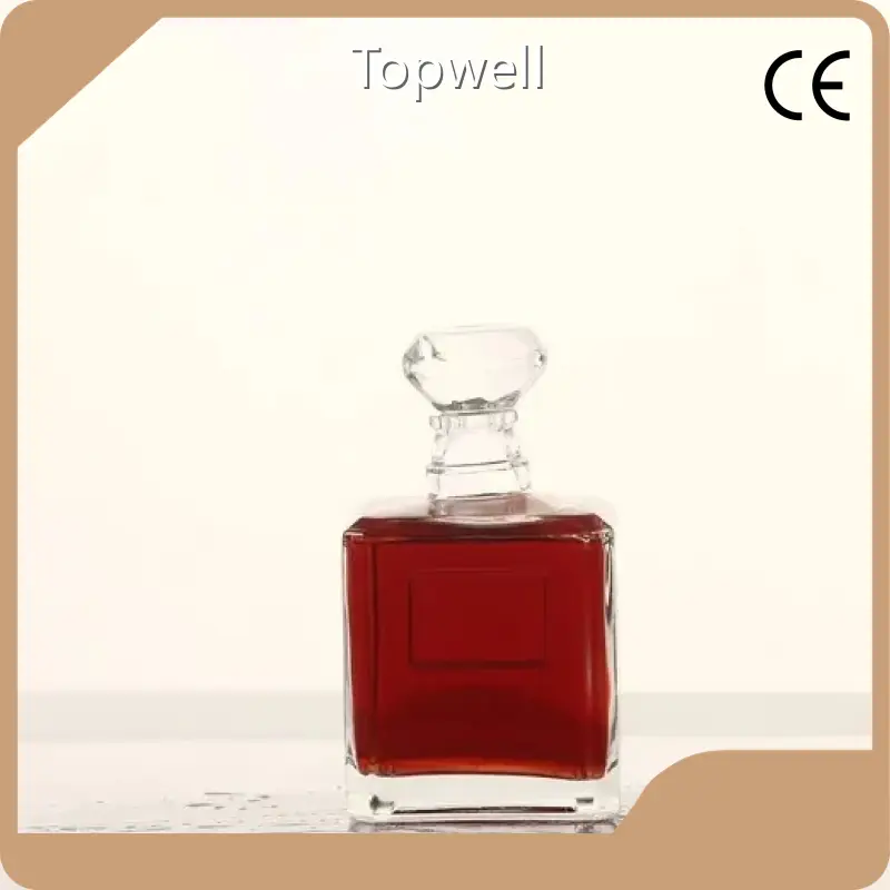 For House Clear Glass Wine Bottles 100ml/500ml/750ml/1000ml by Topwell 1