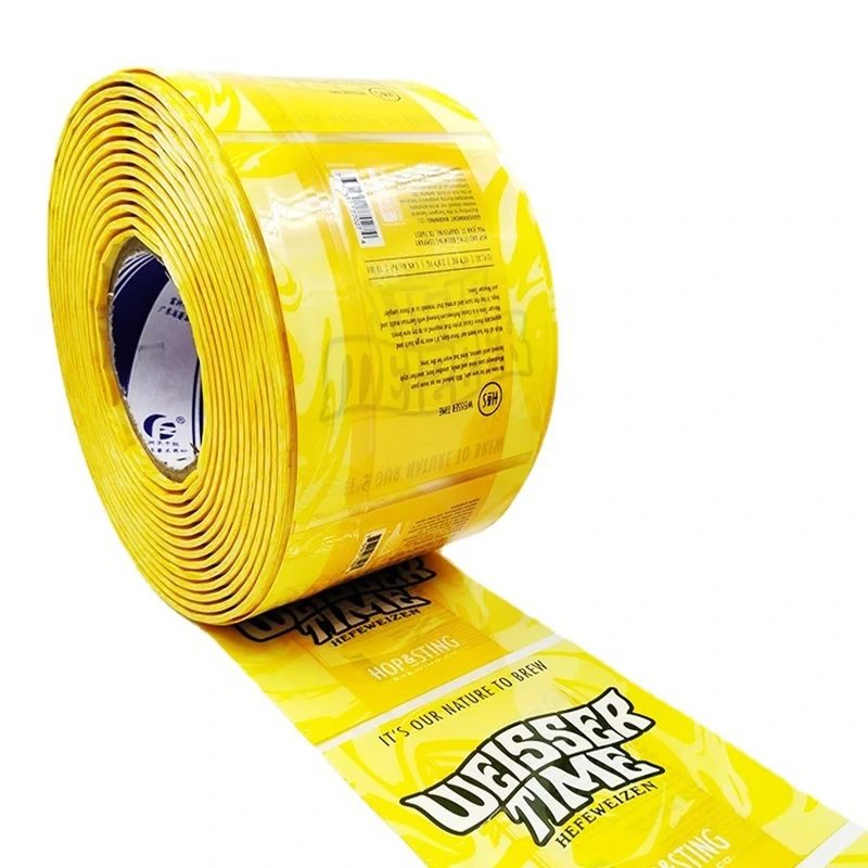 Manufacturer Customized Shrink Label For Cans And Juice Bottles Pet/pve Heat Shrink Label 1