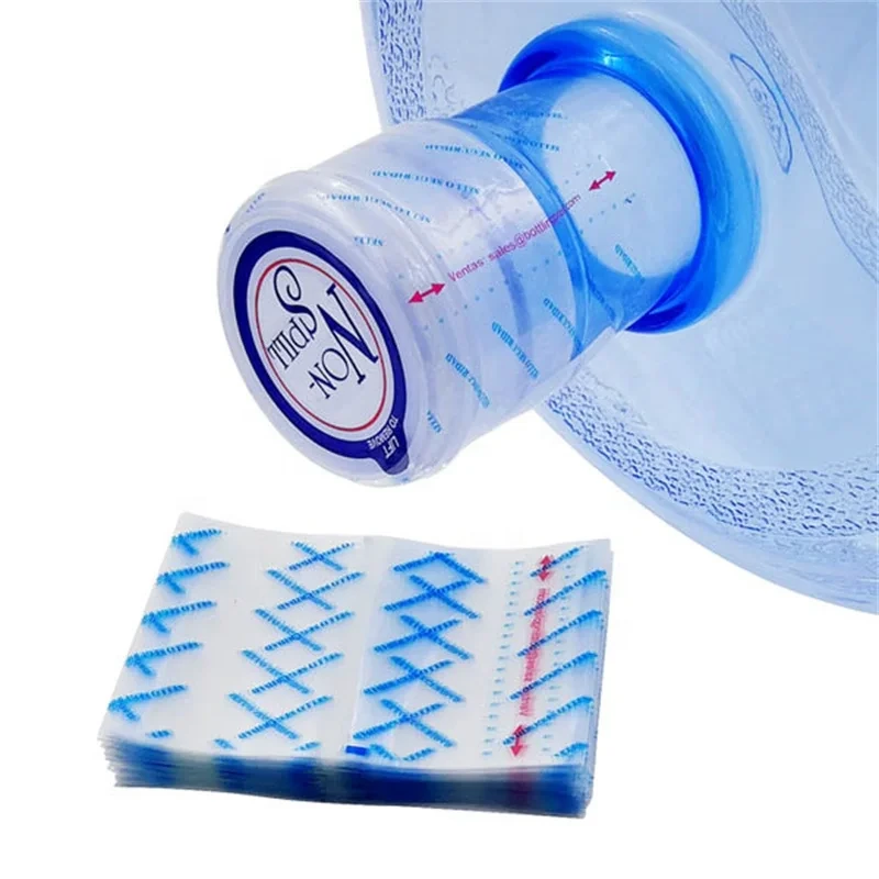 Custom Plastic Bottle Shrink Seal Pvc Heat Shrink Film Sleeve Wrapping For 5 Gallon Water Bottle Cap Sealing 1