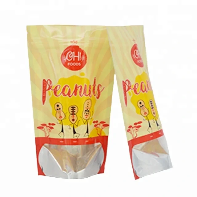 Bolsa de plástico a prueba de humedad del acondicionamiento de los alimentos de los cacahuetes del bocado de la categoría alimenticia 1
