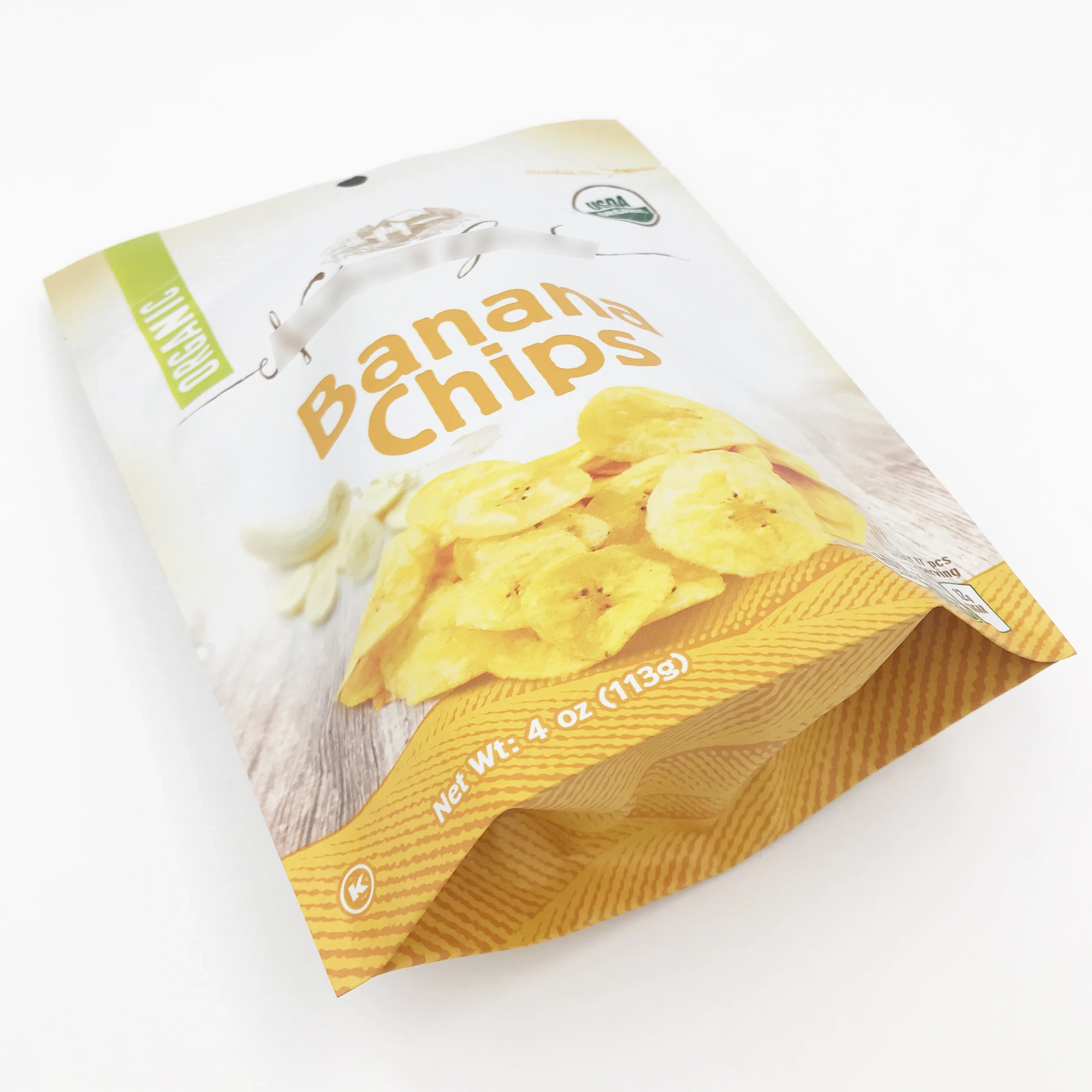 Custom Plastic Packing Pouch With Zipper Stand Up Resealable Potato Chips Bag 1