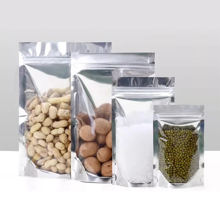 Biodegradable Zipper Bag Food Grade Aluminum Foil With Logo Custom Print Bag Zipper 1