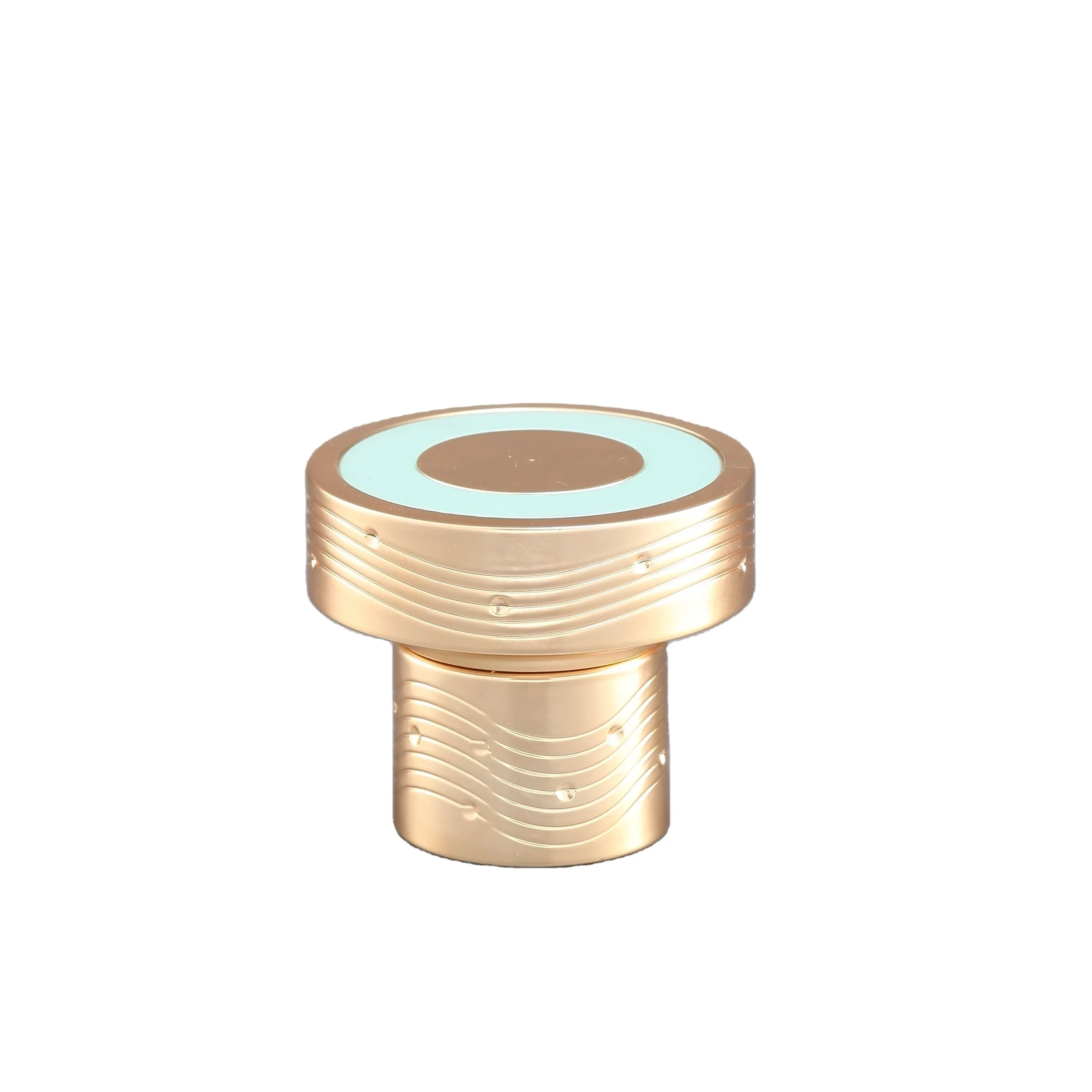 Tapón de botella sintético en forma de T con tapa superior de barra de aluminio de champán personalizado 1