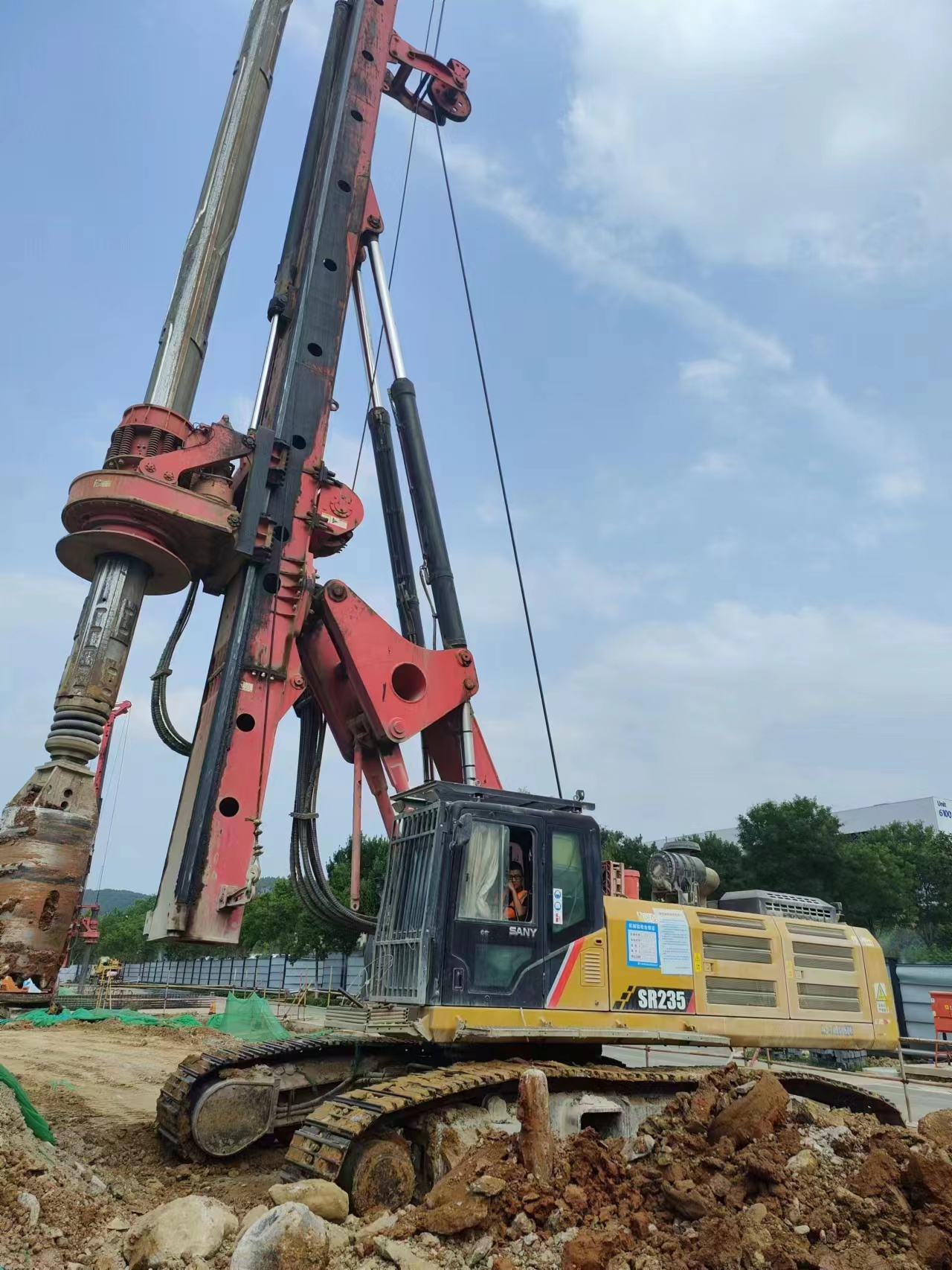 Used SANY SR235 Rotary Drilling rig for construction works 7