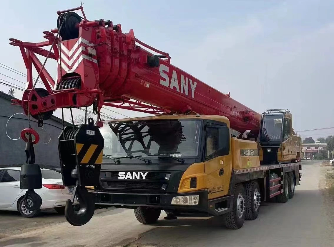 б/у автокраны sanystc550 Грузоподъемностью 55 тонн Для подъема различных крупномасштабных проектов 1