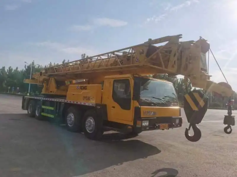 б/у автокраны XCMG QY50K Грузоподъемностью 50 тонн Для подъема различных крупномасштабных проектов 1