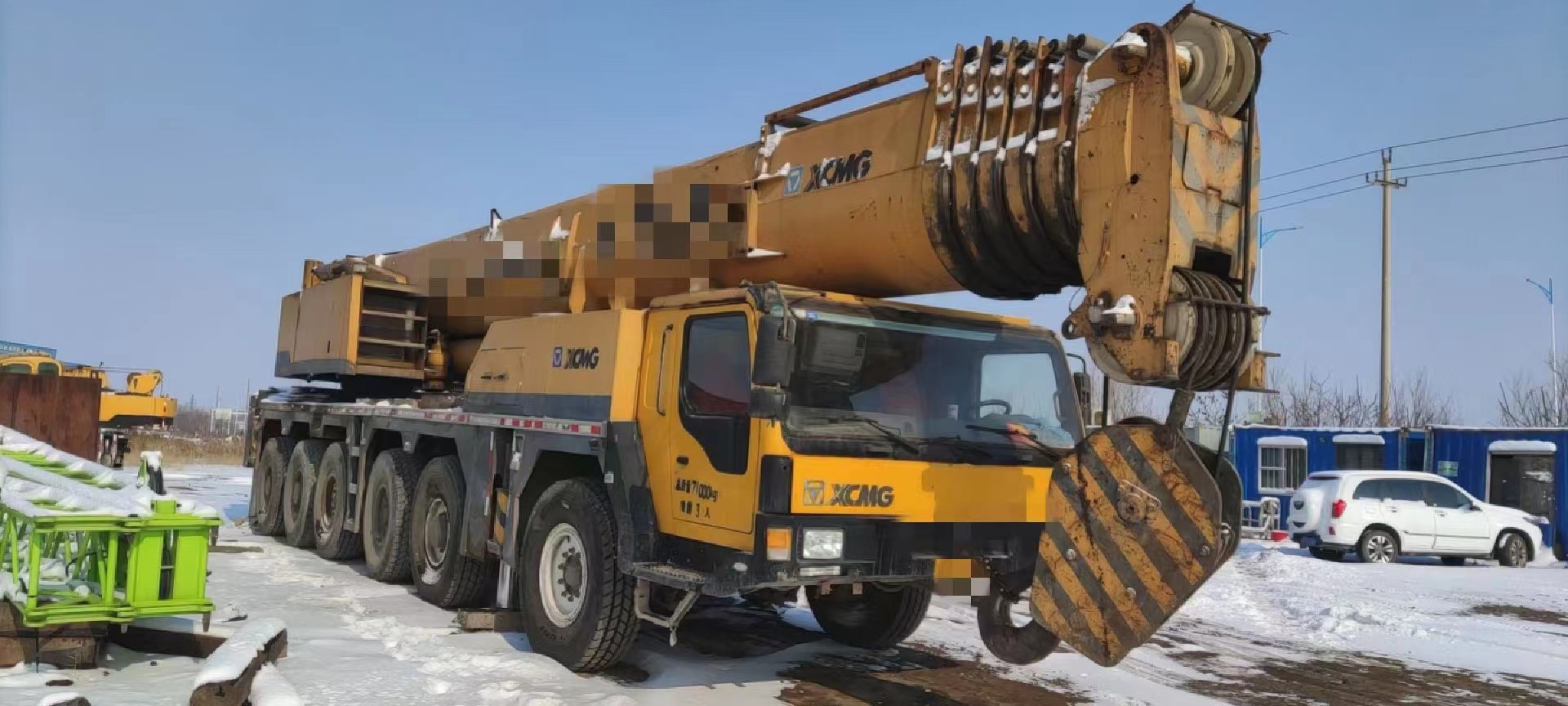 Crane bekas XCMG QY160 dengan kapasitas angkat 160 ton Untuk mengangkat berbagai proyek skala besar 12