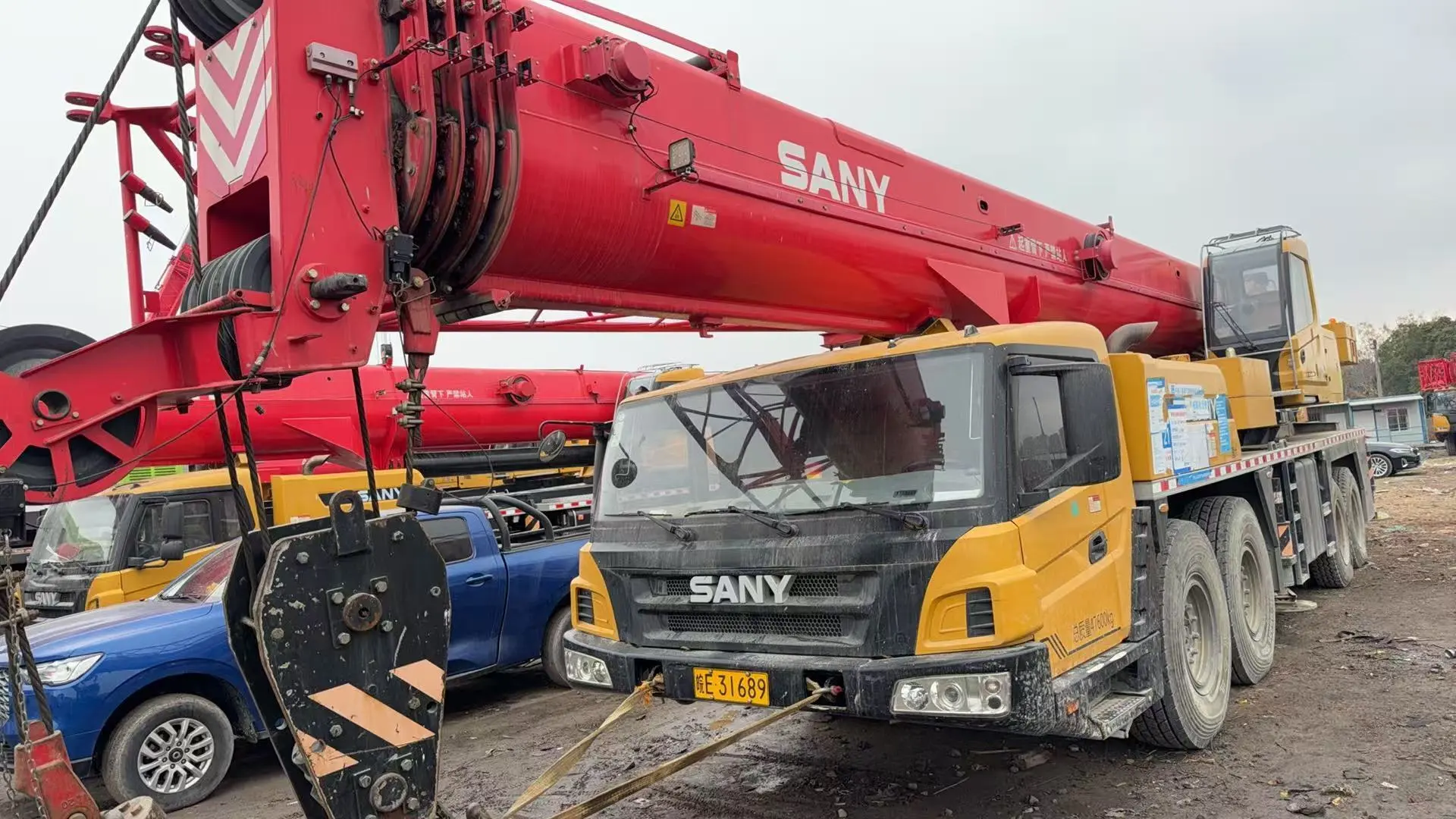 Grue sur camion d'occasion Sany STC800E5, modèle populaire 2022 1