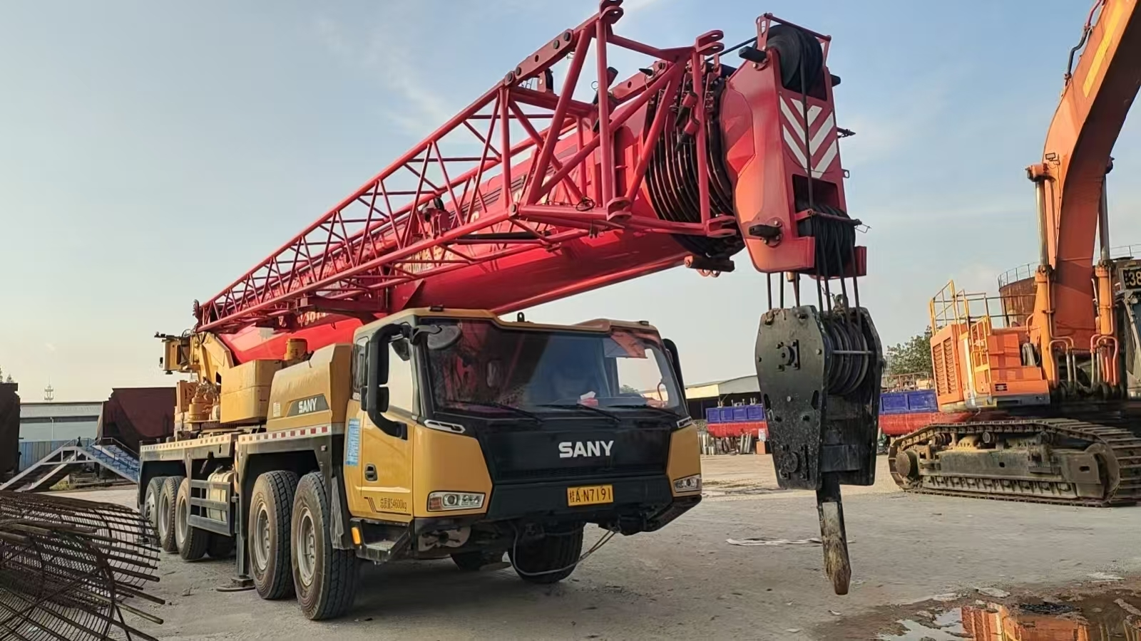 2023 Original Used SANY 100T Crane STC1000C7-8 Ready to Work 1