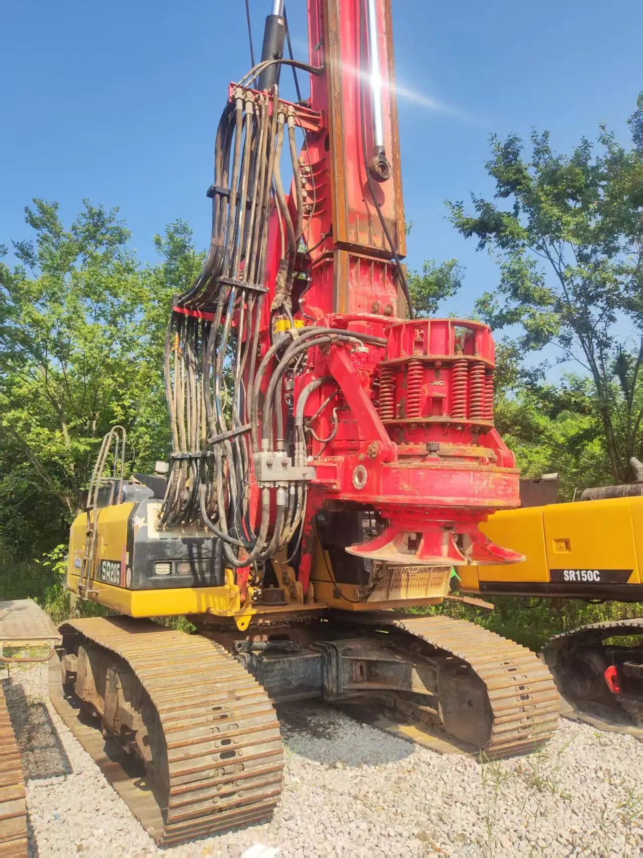 جهاز حفر الخوازيق الدوار SANY SR155 موديل 2017 - آلة بناء أساسات شديدة التحمل وعالية العزم 1