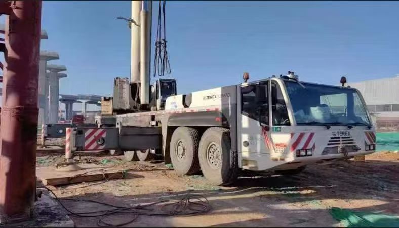 رافعة تيريكس-ديماغ AC250-1 الموثوقة بسعة 250 طنًا، مزودة بستة محاور وسرعة سير تصل إلى 85 كم/ساعة. 2