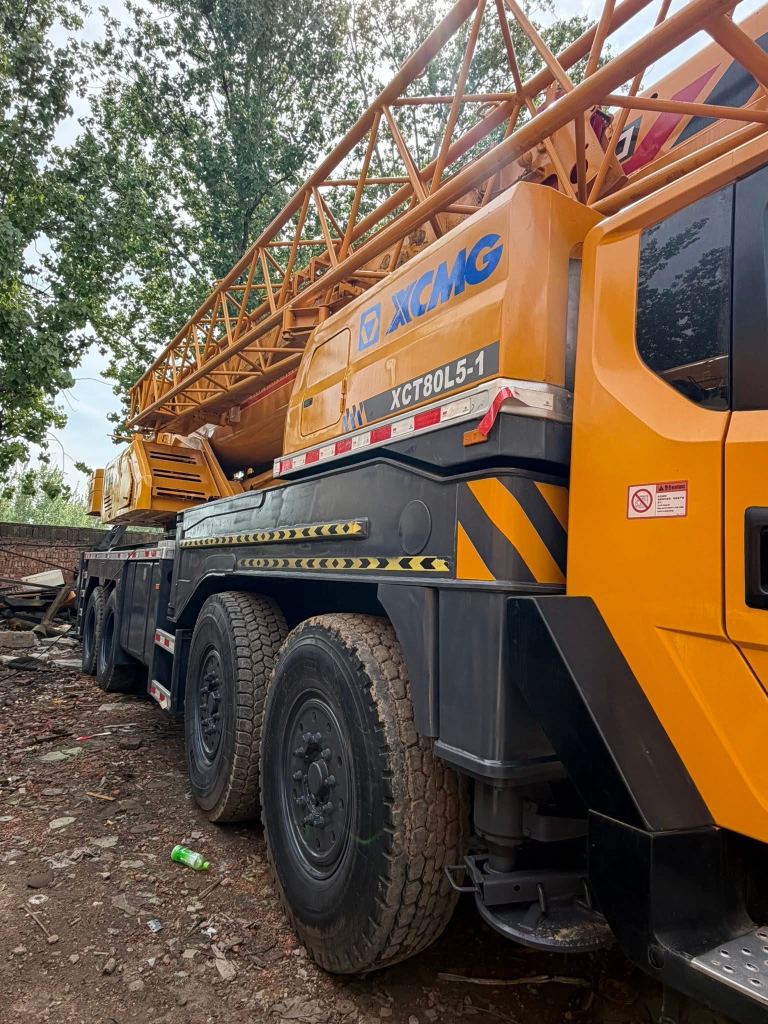 Grue XCMG XCT80L5 de 80 tonnes pour la construction d'éoliennes et de ponts 5