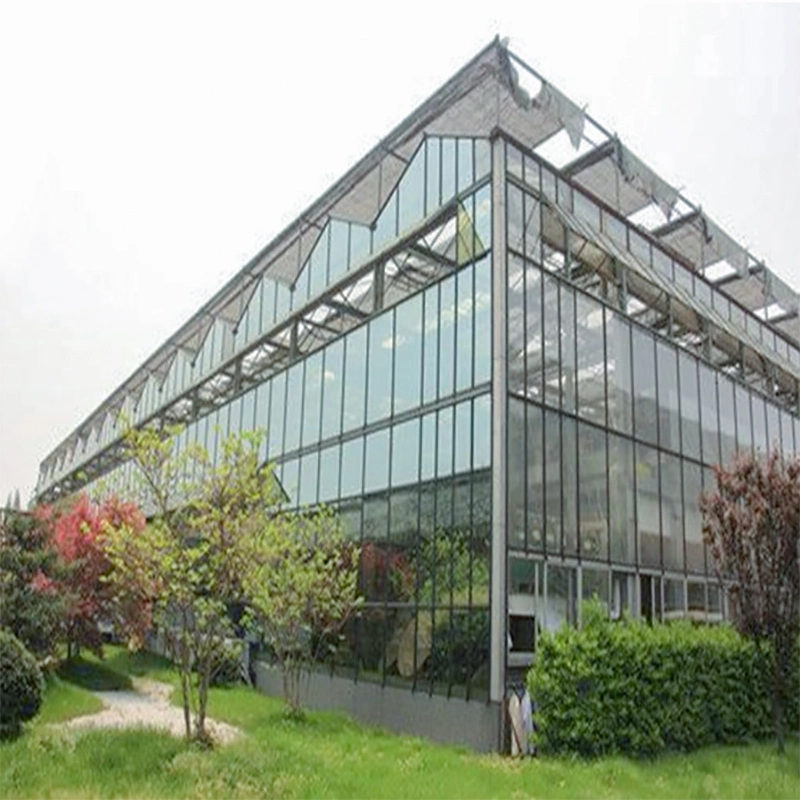 Agriculture Frame greenhouse project steel frame intelligent glass greenhouse smart greenhouse 1