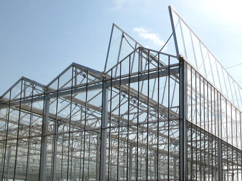 Tunnel de jardin intelligent, accessoires de serre commerciale en verre polycarbonate, cadre de serre agricole 1