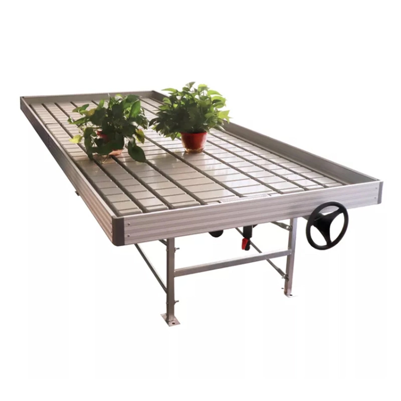 Low Cost Hydroponic Tower System Rolling Bench Ebb And Flow Rolling Table 1