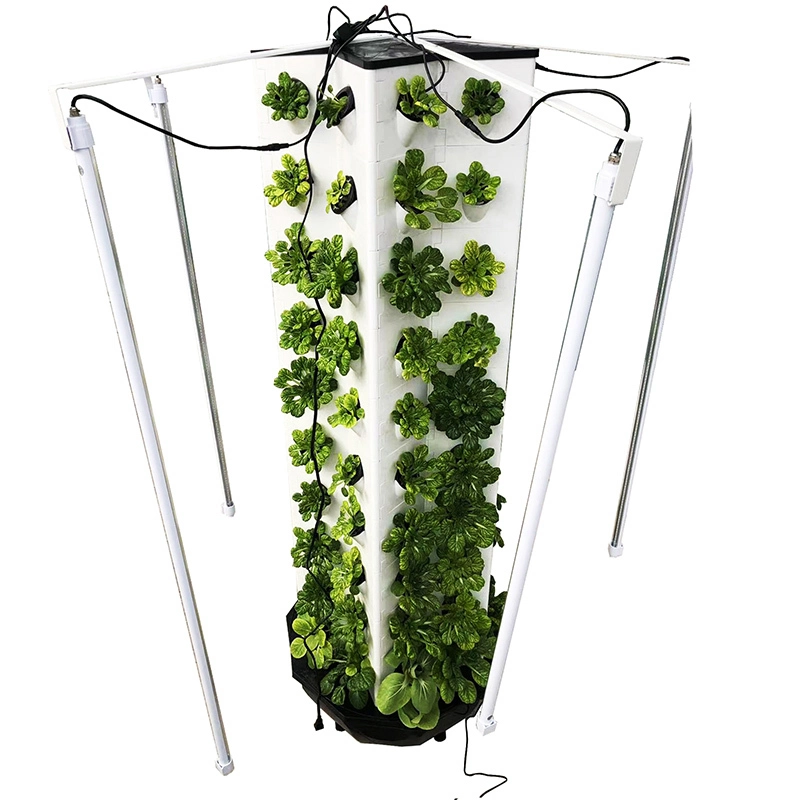 Automatic home garden aquaponics indoor hydroponic garden tower for grow vegetables 1