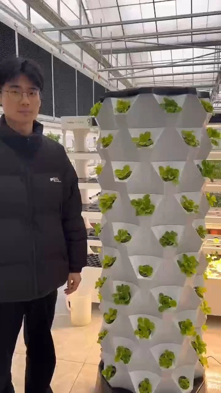 New agricultural greenhouse rotary aeroponic Tower garden vertical hydroponic system for planting 1