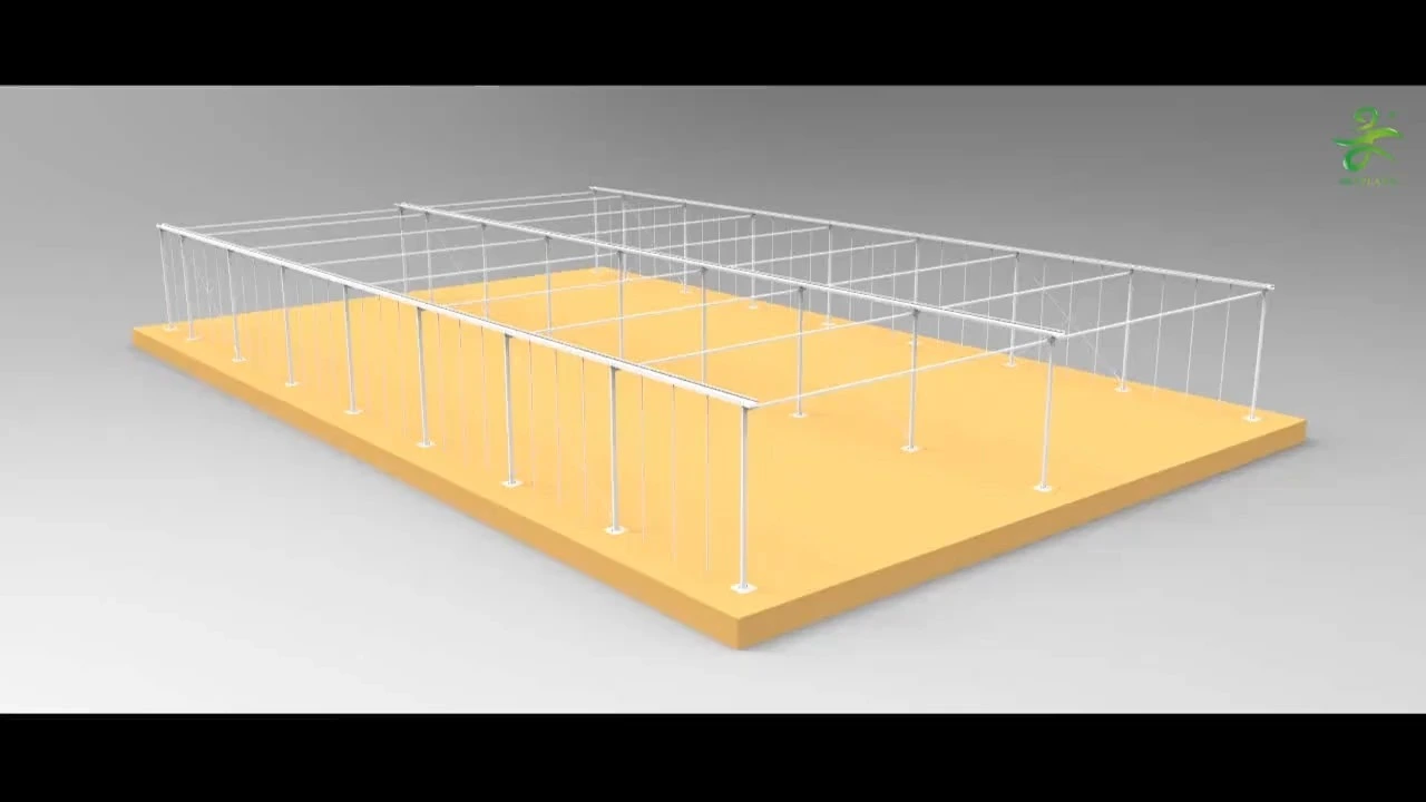 Multi-span PC greenhouse supply textured smart glass greenhouse engineering agricultural with hydroponic 1