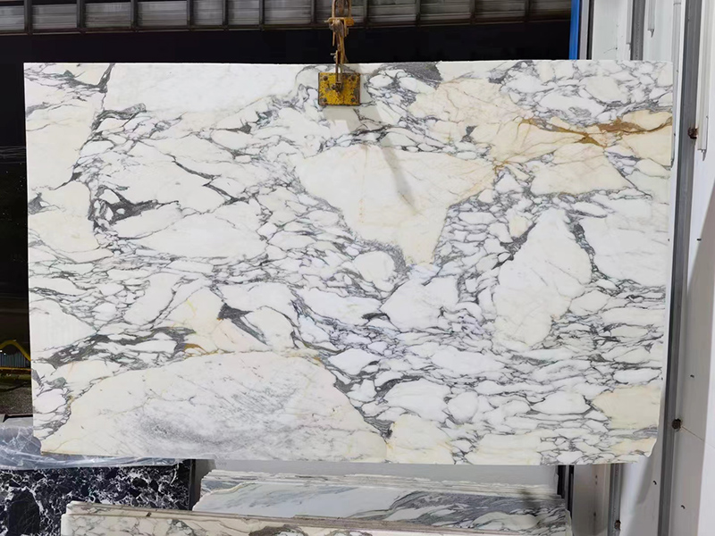 Weiße Marmorplatte aus Arabescato corchia 2