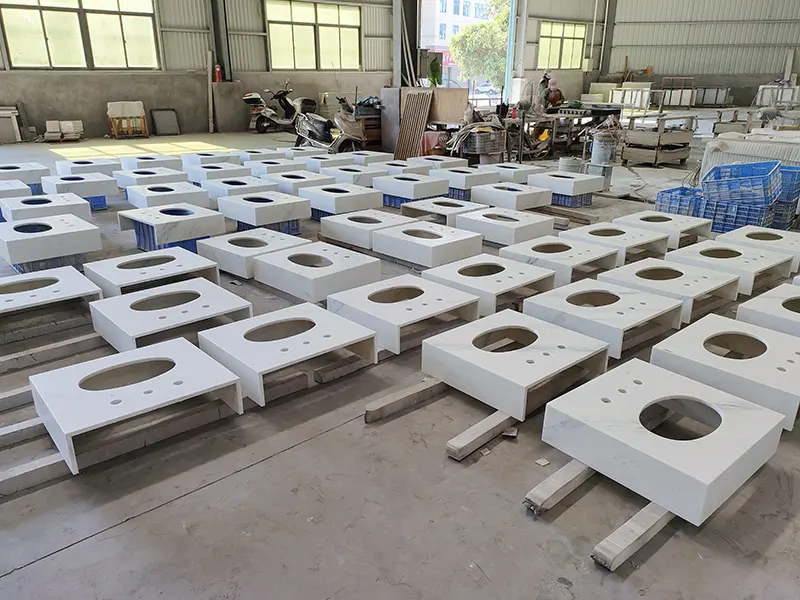 White Marble Countertops Super Stone Brand 6