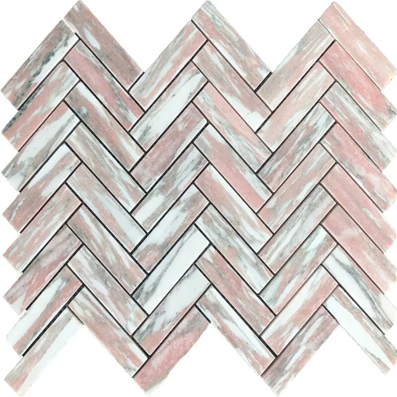 The Timeless Elegance Of Marble Herringbone Mosaic Tiles 1