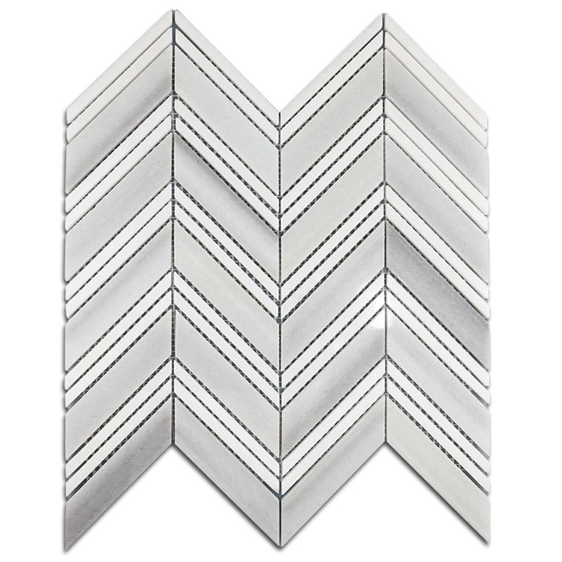 Mixed color marble herringbone mosaic tile for dinner room wall tiles 5