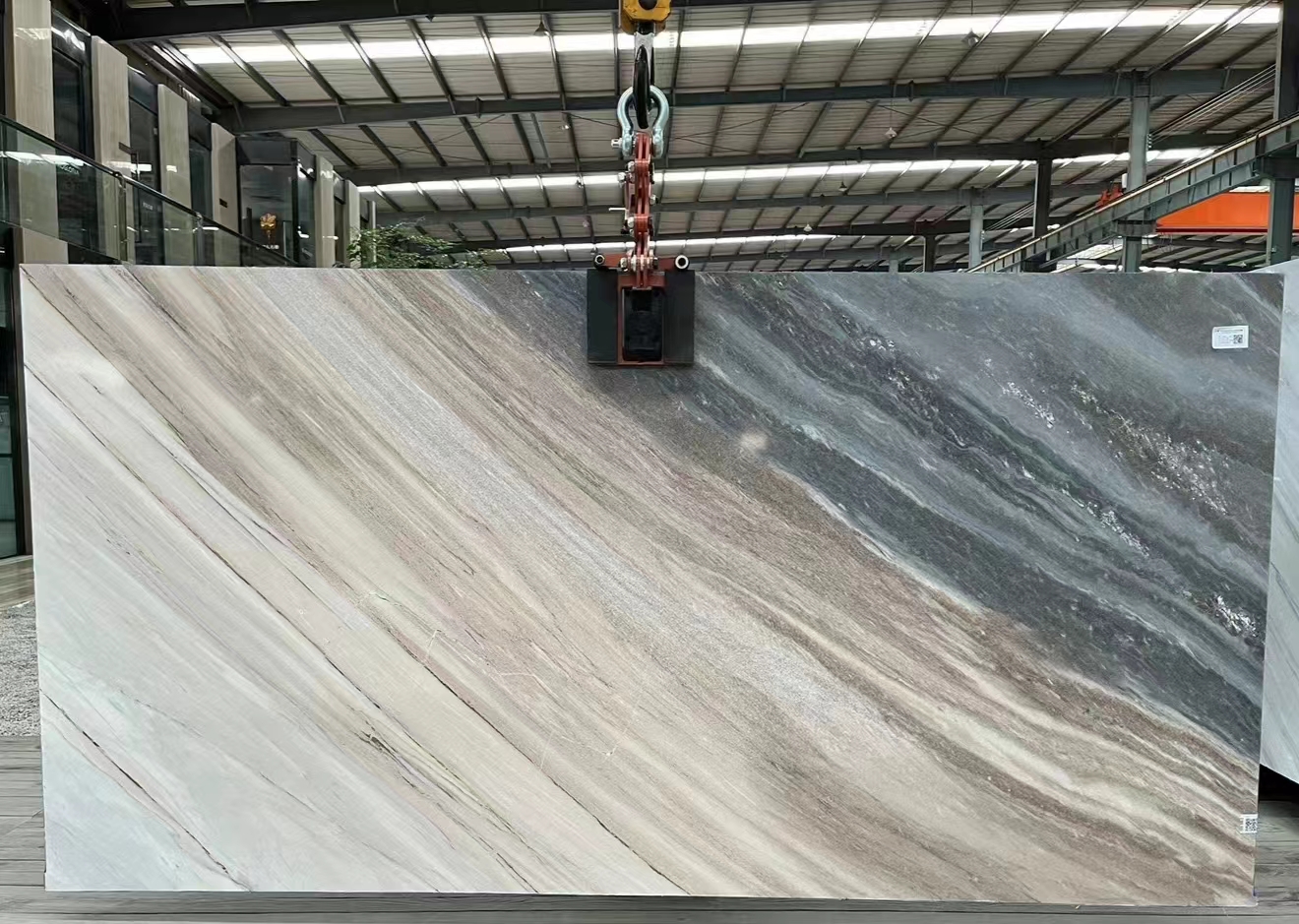 Piedras de lujo italianas de losa de mármol blanco de Palissandro para el diseño de la cocina 2