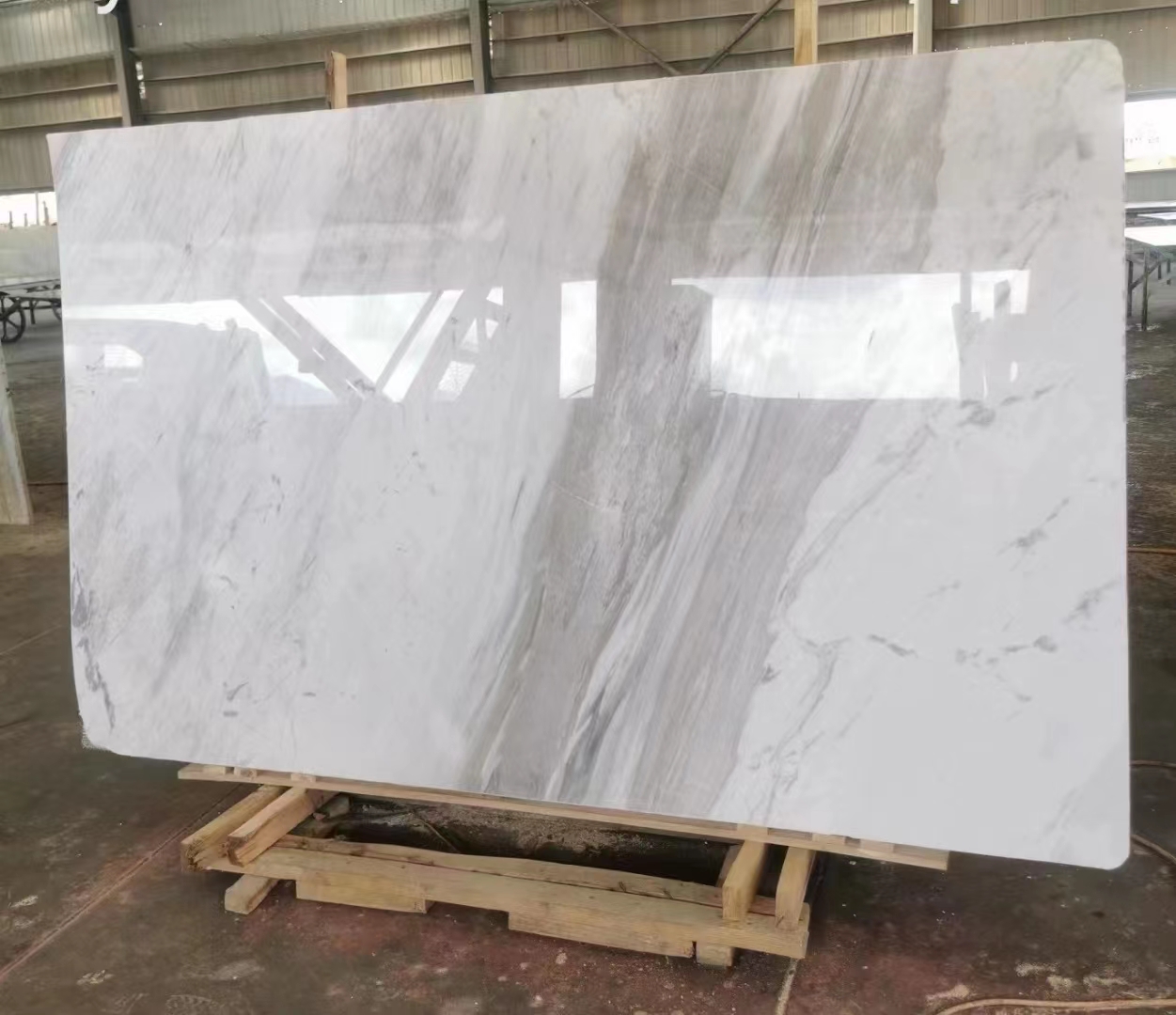 Greece Volakas White Marble slab for bathroom vanity top 2