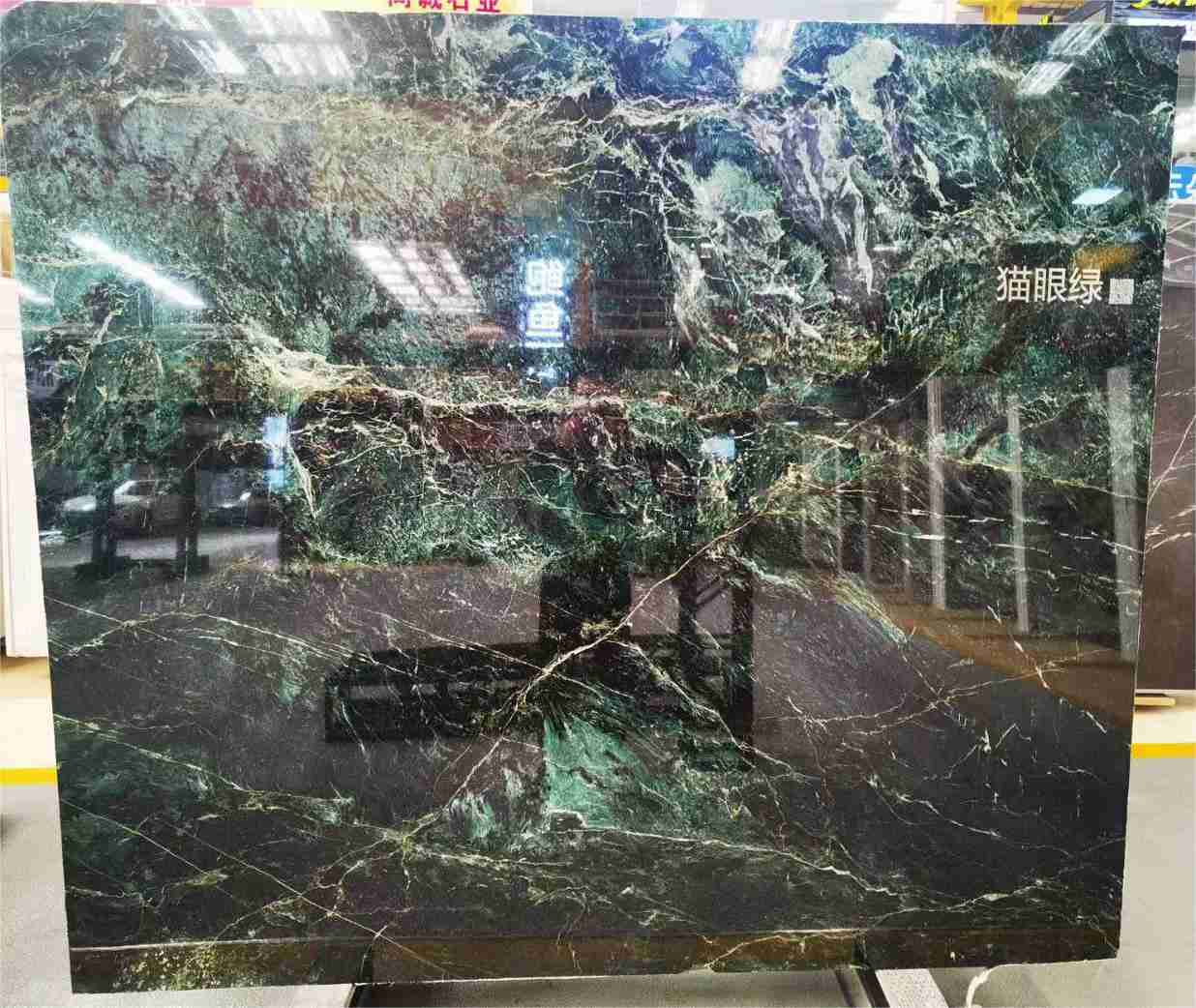 Dalle de marbre vert Verde San Denise pour plan de travail de salle à manger 4