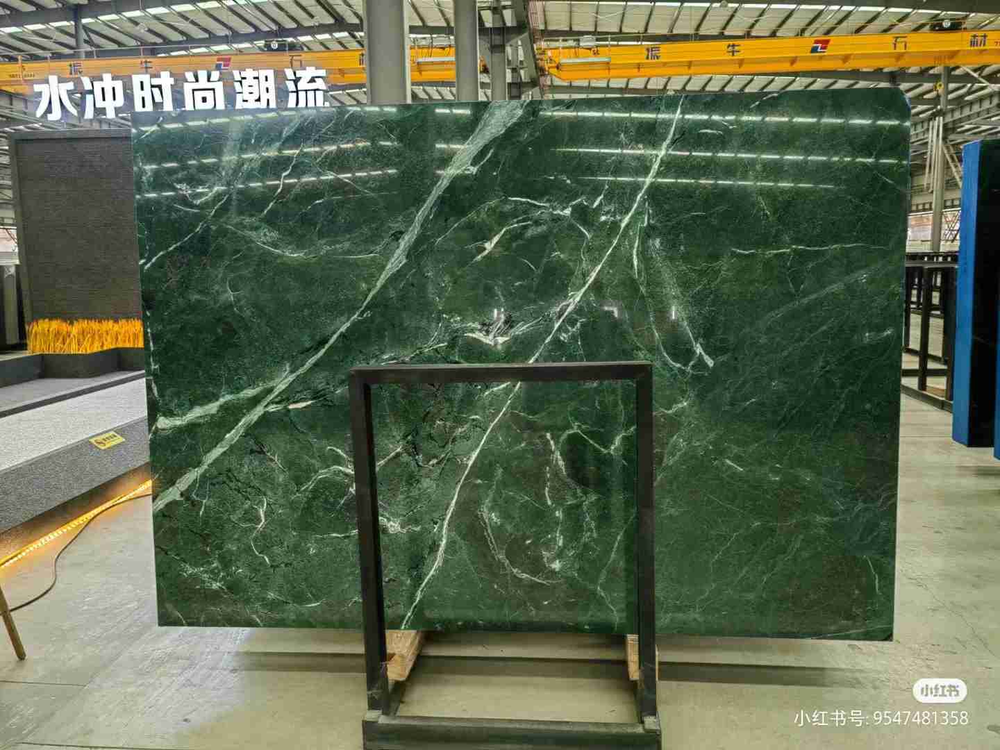 Тайваньская зеленая мраморная плита с полированной поверхностью для настенной плитки 2