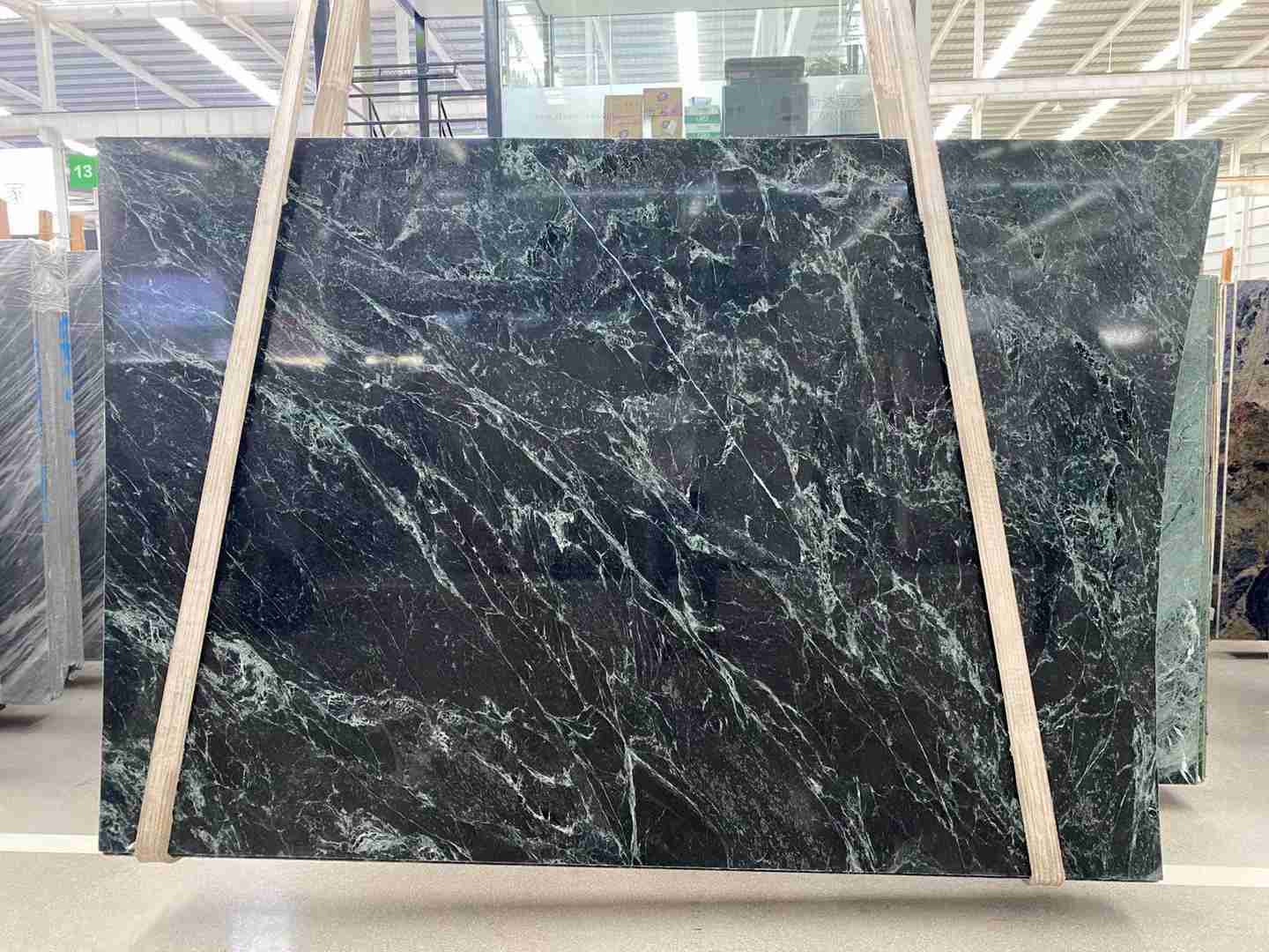 India Verde Affai Green Marble Slab For Exterior Decorative 1