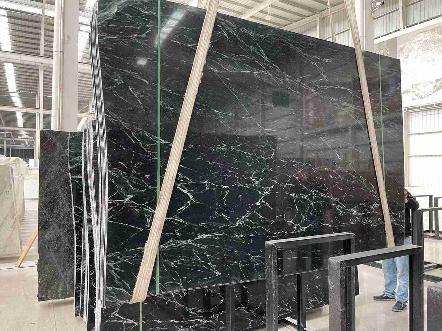 India Verde Affai Green Marble Slab For Exterior Decorative 2