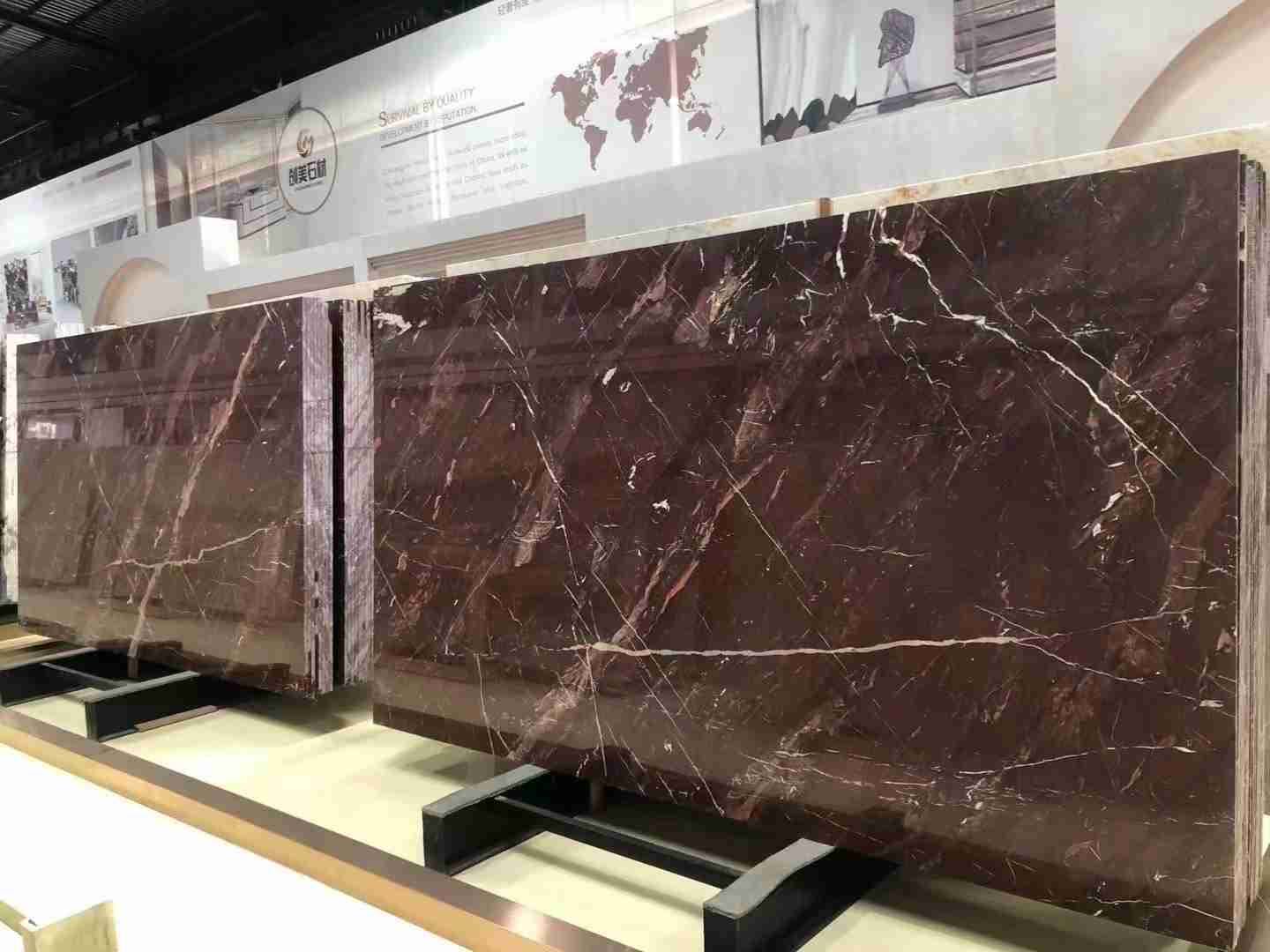 Французская красная мраморная плита для кухонной столешницы 3
