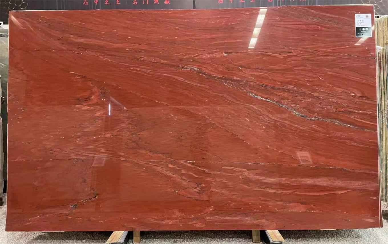 Dalle de marbre rouge Palace pour plan de travail de cuisine 2