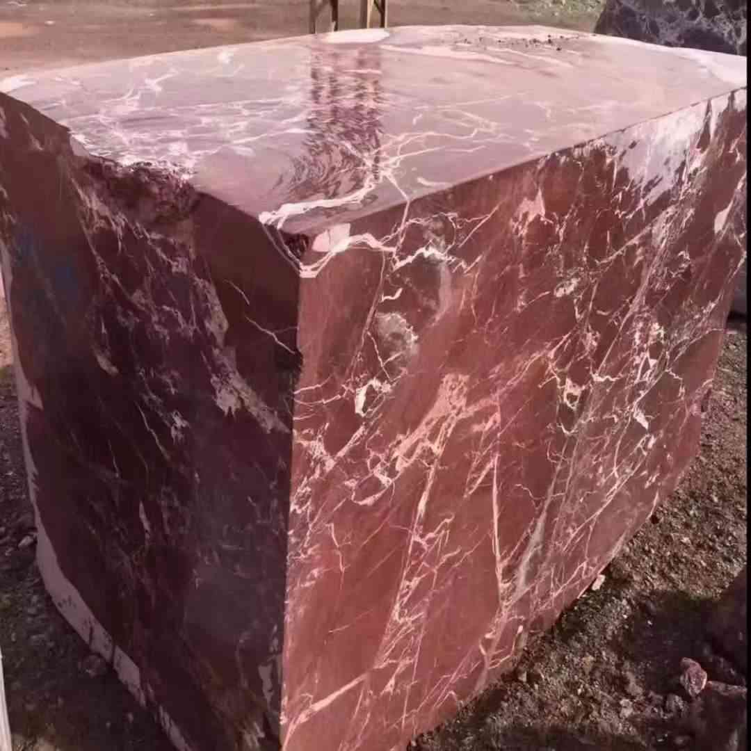 Lastra di marmo rosso Rosso Levanto per il piano del tavolo da cucina 5