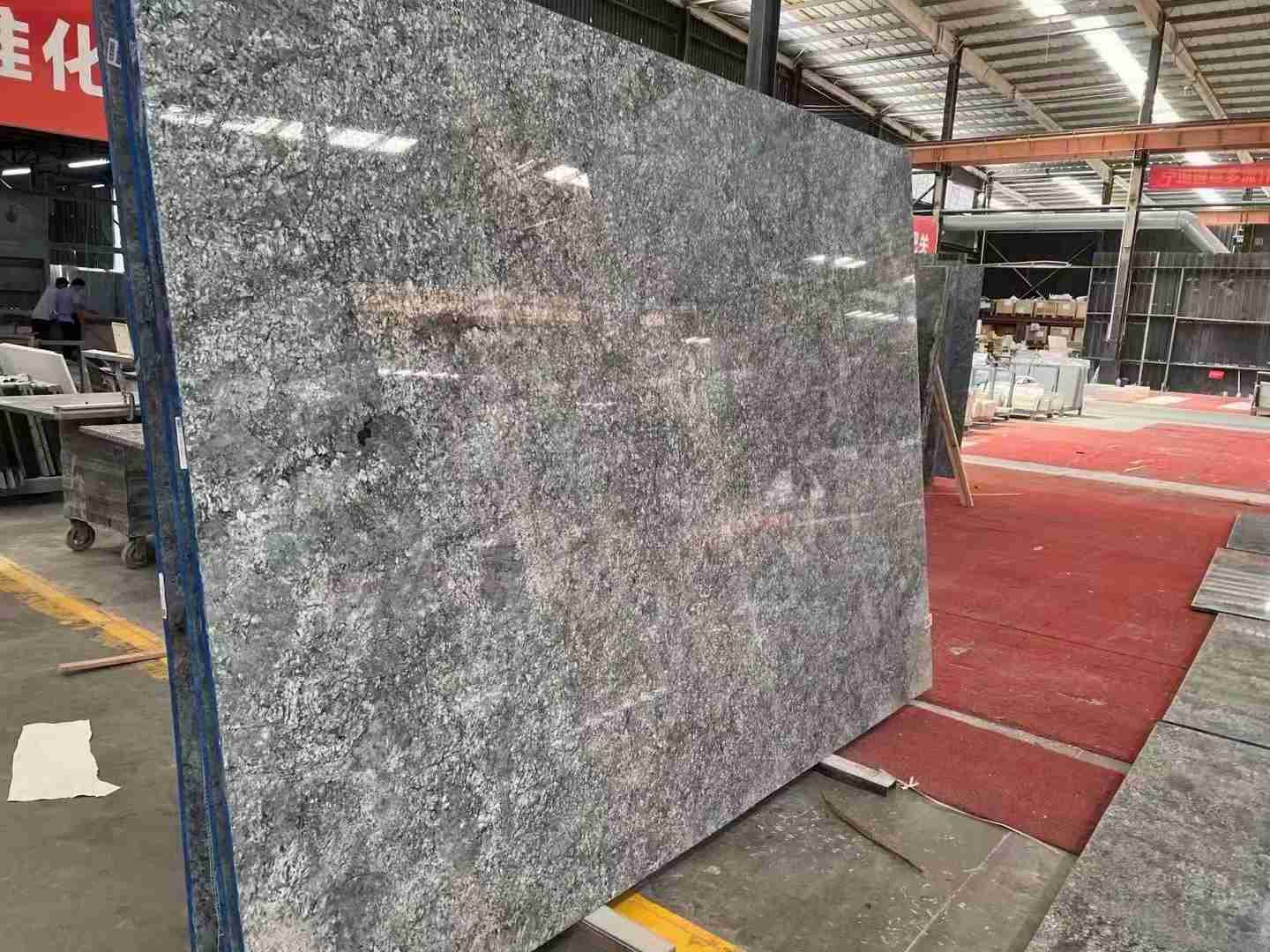 Laje de mármore azul fantasia para armário de cozinha 3