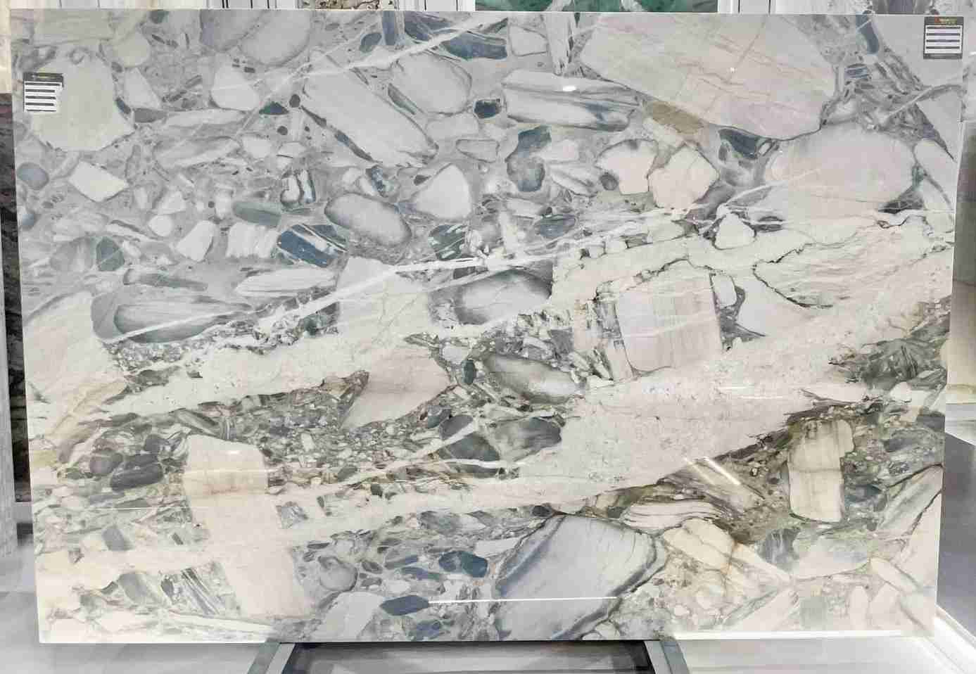 Laje de mármore azul Cocada para backsplash de cozinha 3